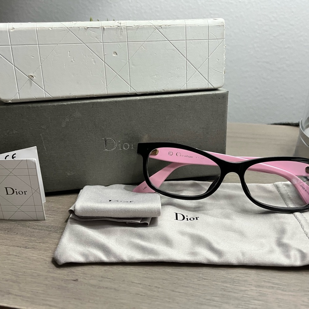 Dior Black and Pink Eyeglasses